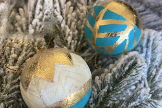 Gold Leaf Holiday Ornaments